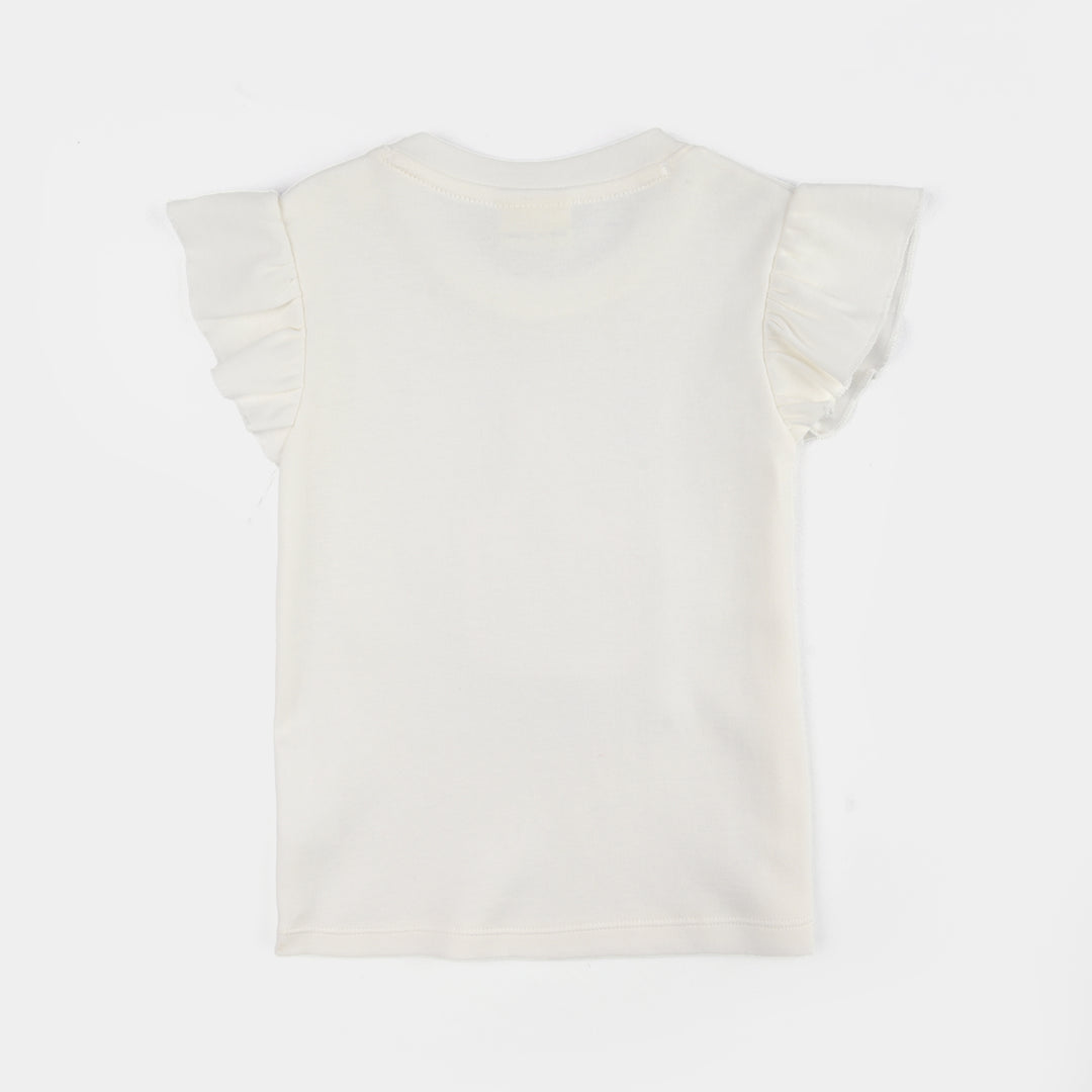 Infant Girls Jersey/Terry 2Pc Suit 287-090-WHITE