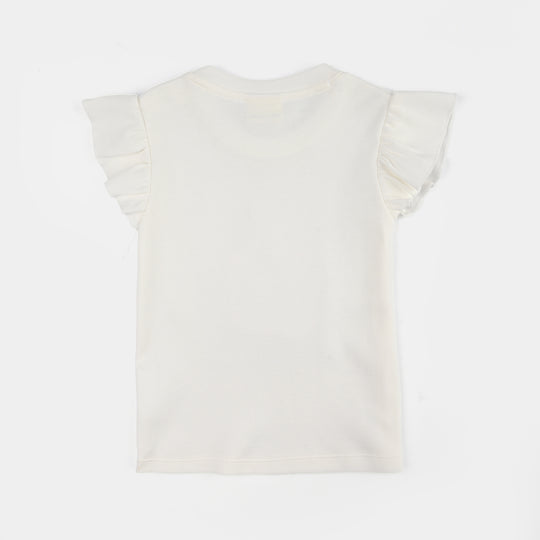 Infant Girls Jersey/Terry 2Pc Suit 287-090-WHITE