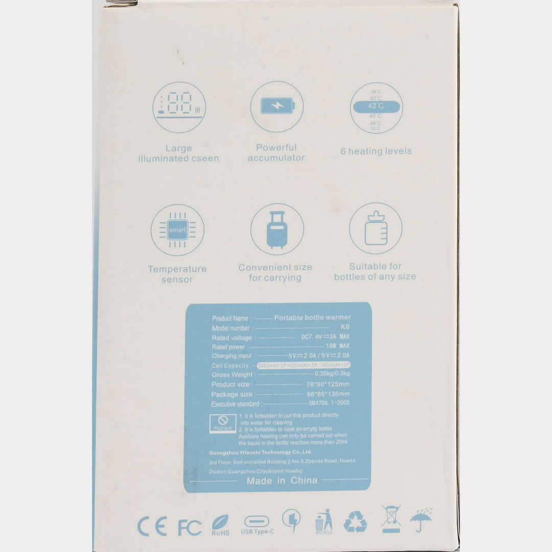 Portable Baby Bottle Warmer – Model K6-6