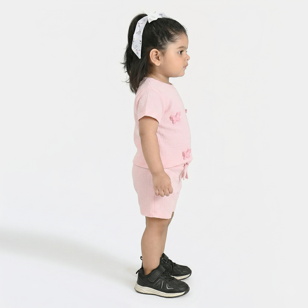 Infant Girls Thermal Suit (Tiny Wings) - Pink