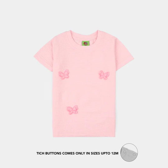 Infant Girls Thermal Suit (Tiny Wings) - Pink