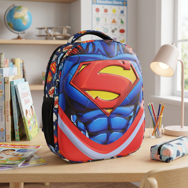 LEVUP 13” 3D EMBOSSED SCHOOL BAG | GRADE (NURSERY)