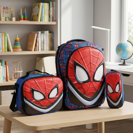 LEVUP 16" 3D Embossed School Bag Set | Grade 1-4
