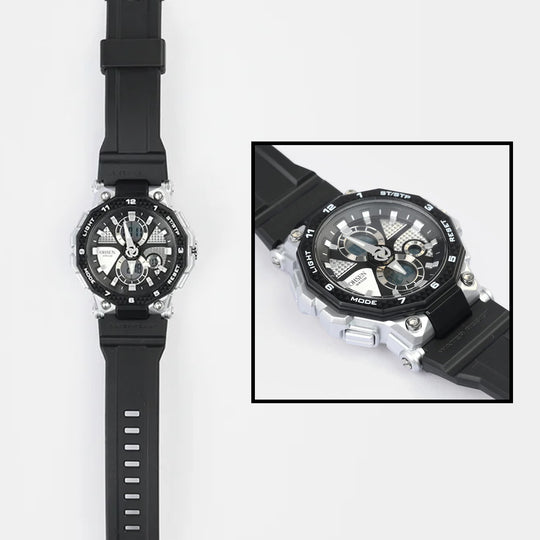 Dual Functionality Sports Digital Wrist Watch