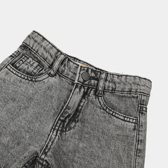 Boys Denim Viscose Short Character-L.grey