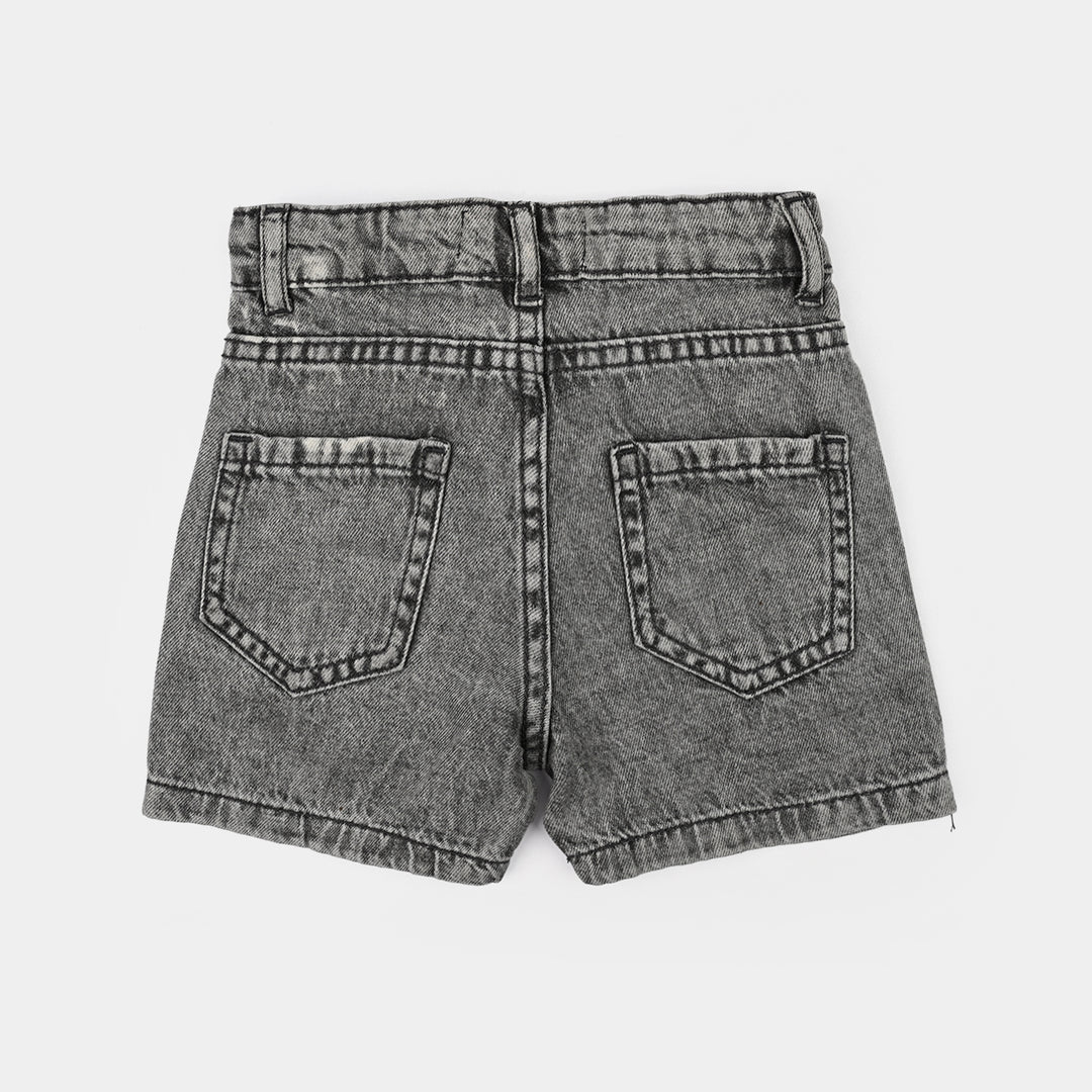 Boys Denim Viscose Short Character-L.grey