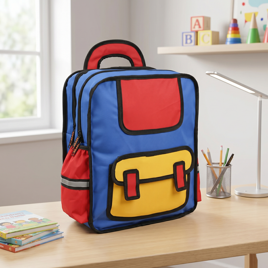 LEVUP 16" 2D Style Backpack/School Bag | Grade 1-4