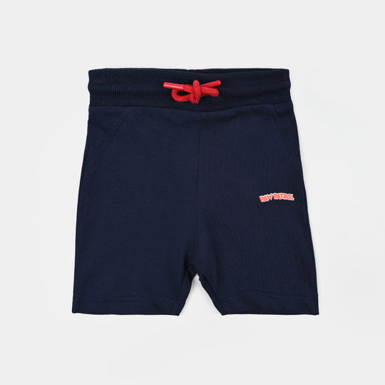 Infant Boys Jersey/Terry Short Character-Navy Blue
