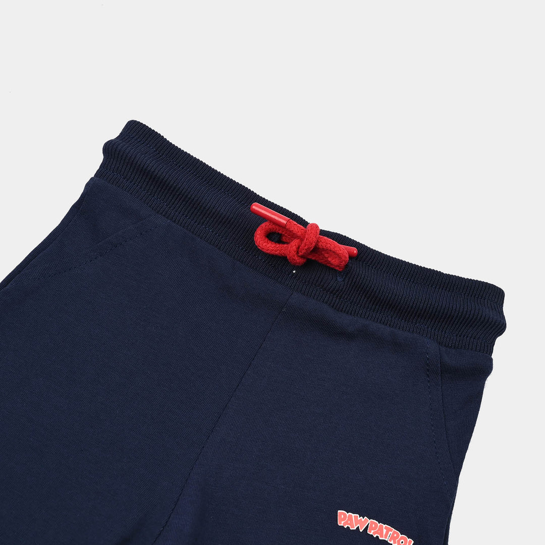 Infant Boys Jersey/Terry Short Character-Navy Blue