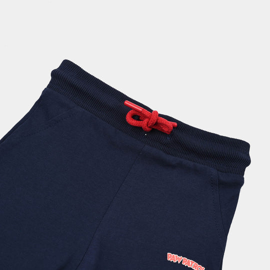 Infant Boys Jersey/Terry Short Character-Navy Blue