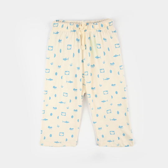 Infant Boys Jersey/Terry Little Shark 3Pcs Set