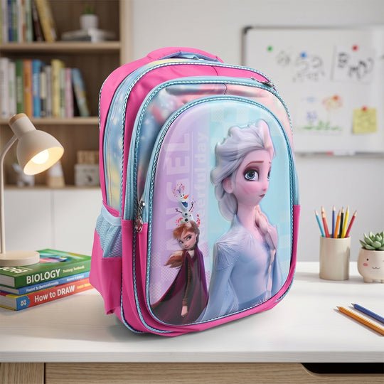 14" 3D Embossed School Backpack | Grade KG to 1
