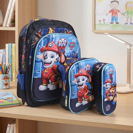 16" 3D Embossed School Bag Set | Grade 2-5