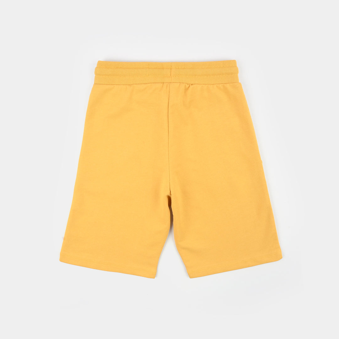 Boys Cotton Terry Short Unlimited Fun- Yellow