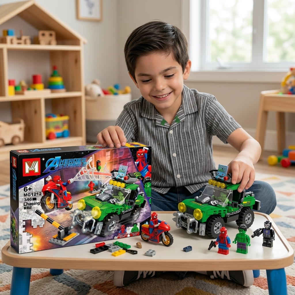 Action-Packed Building Blocks Set