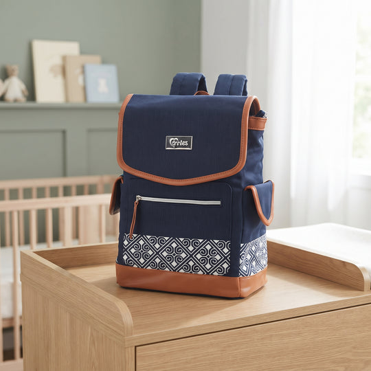 TINNIES DIAPER BACKPACK – NAVY BLUE