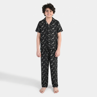 Boys Viscose Nightwear Character - BLACK