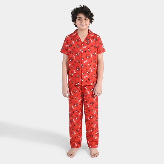 Boys Viscose Nightwear Character-RED