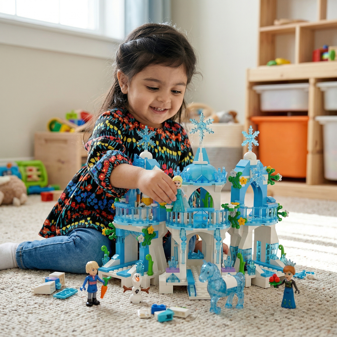 Princess Lisa’s Snow Castle Building Blocks Set