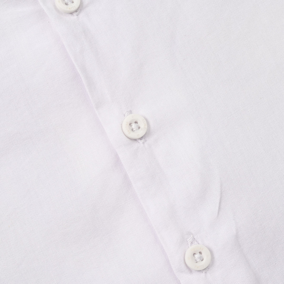 Boys Cotton Poplin Formal Shirt (White)