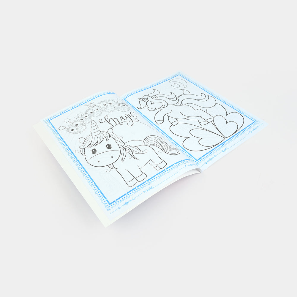 Coloring Book With Crayons