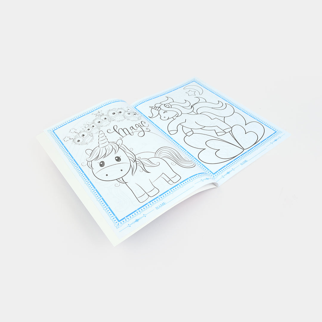 Coloring Book With Crayons
