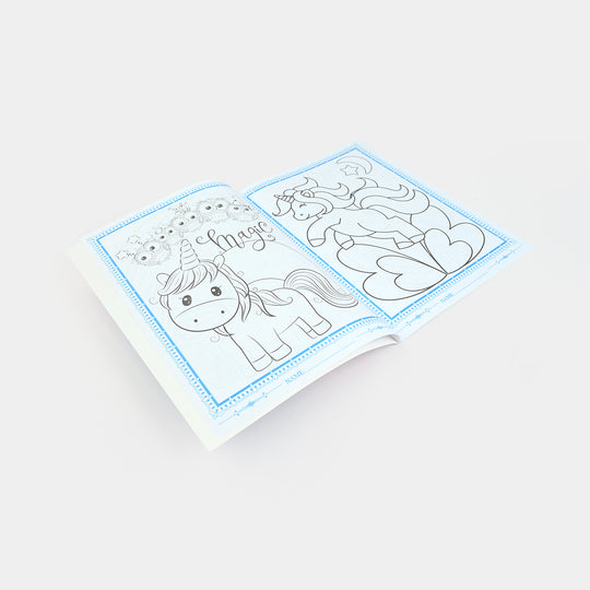 Coloring Book With Crayons