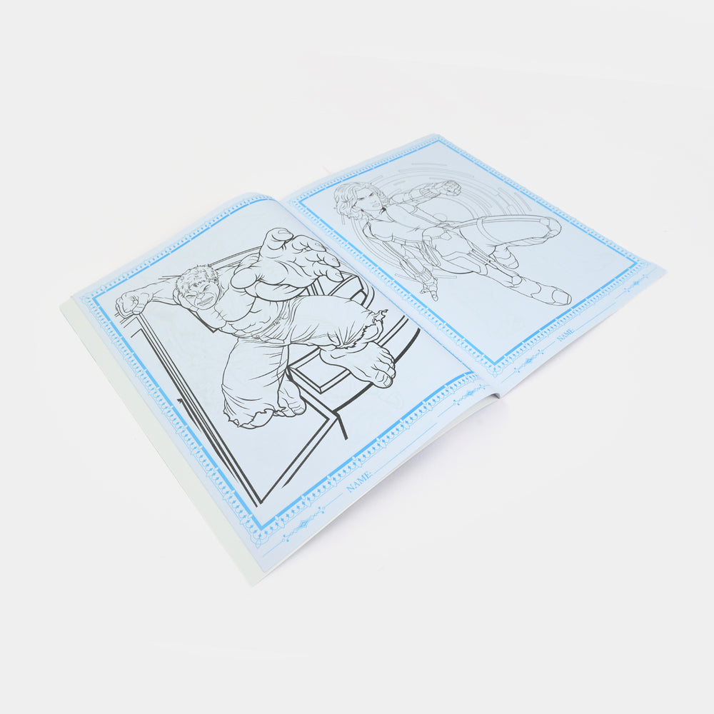 Coloring Book With Crayons