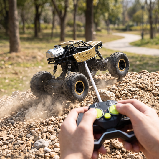 Remote Control Toy Rock Crawler With Smoke