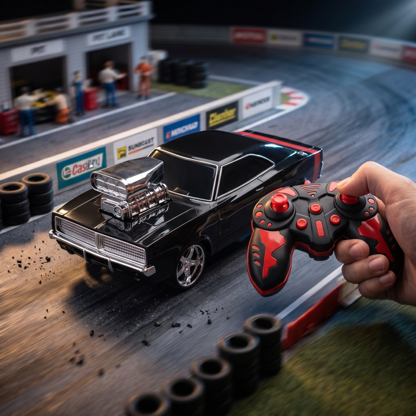 Muscle-Style Remote Control Racing Car
