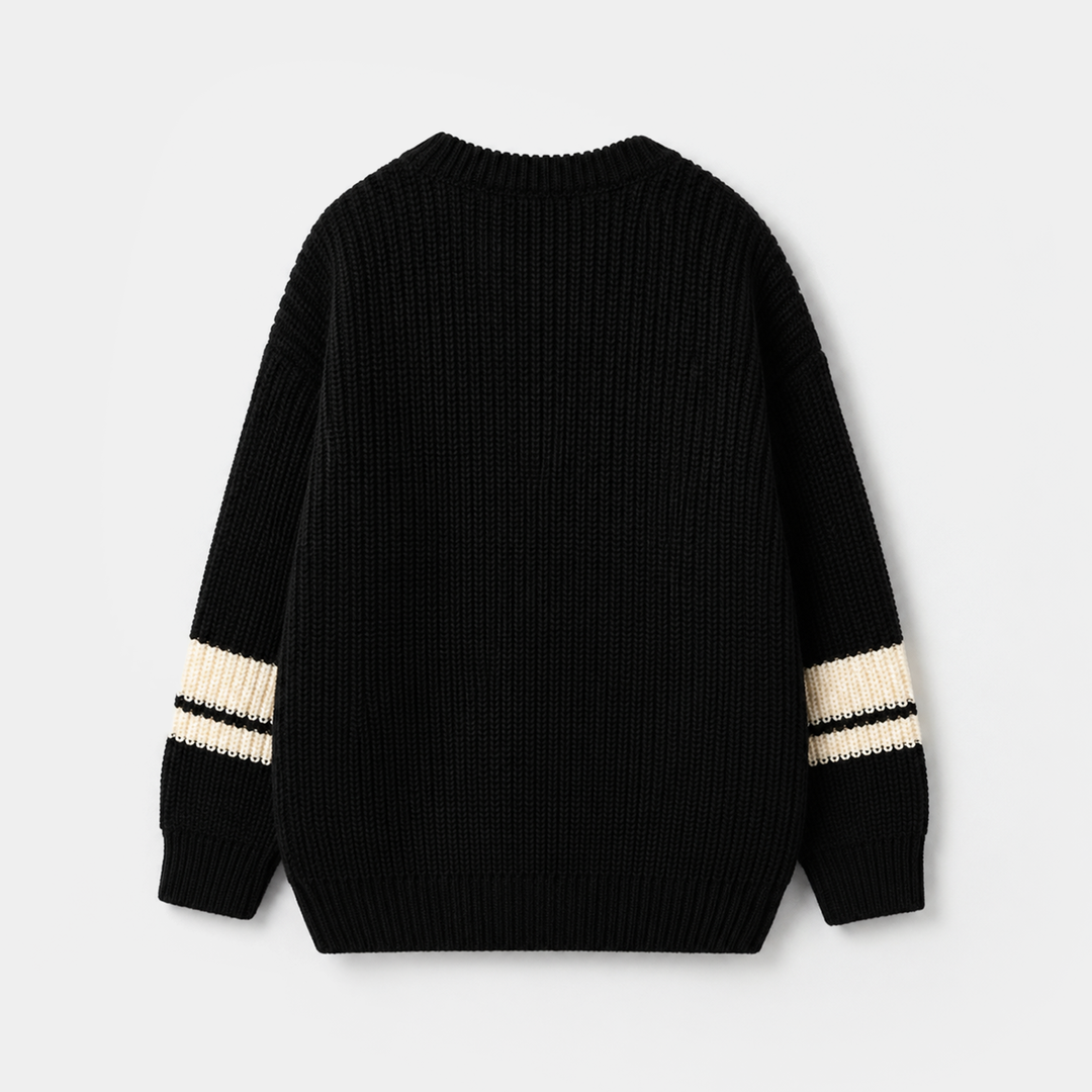 Boys Acrylic Sweater - 95 - Black