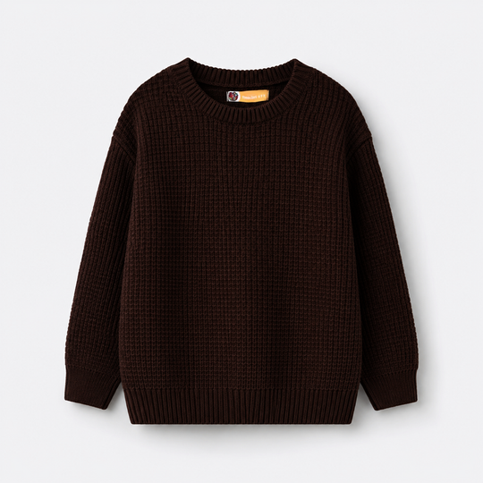 Boys Acrylic Sweater Block Box - Brown