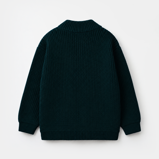 Boys Acrylic Sweater Hustle - Teal Blue
