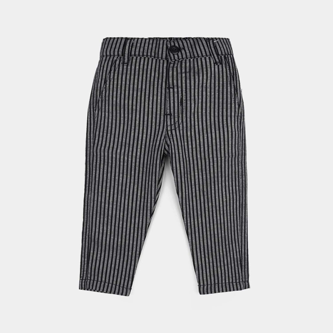 Infant Boys Yarn Dyed 3PC Suit-Gentleman-NAVY