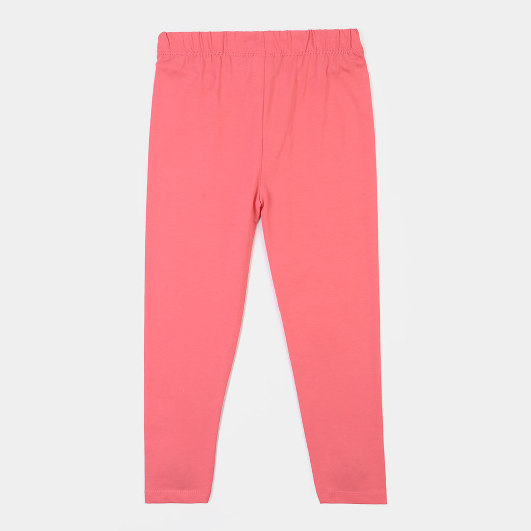 Girls Lycra Jersey EMB Tights DAISY-Pink