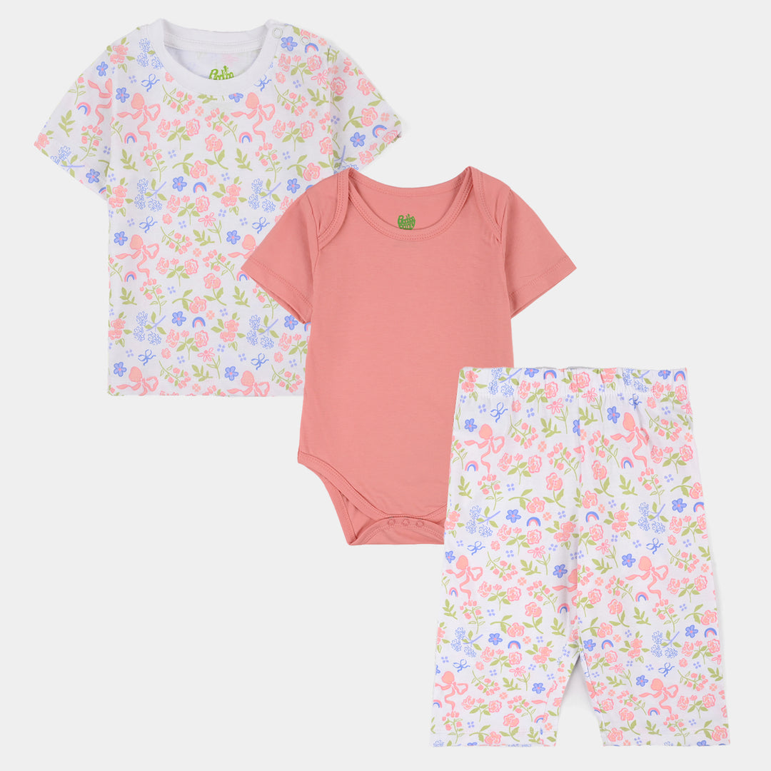 Infant Boys Cotton Jersey 3 Piece Set Candy Garden
