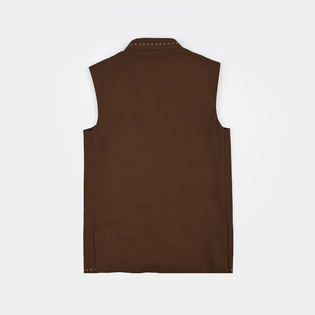 Boys Poly Viscose 3Piece (Coca Brown)