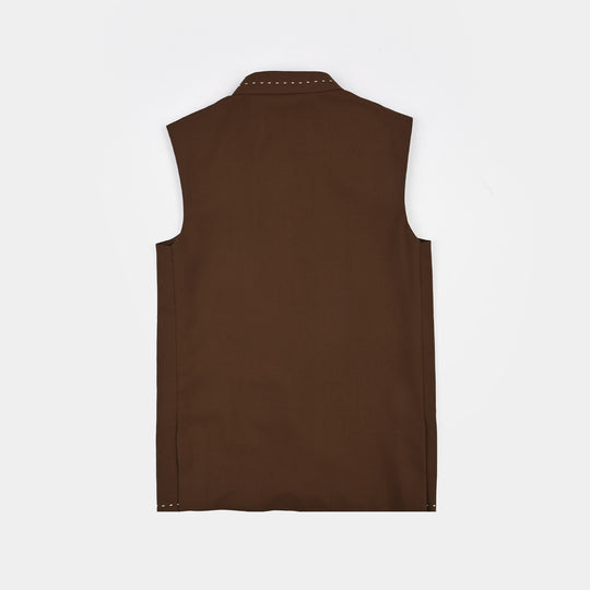 Boys Poly Viscose 3Piece (Coca Brown)