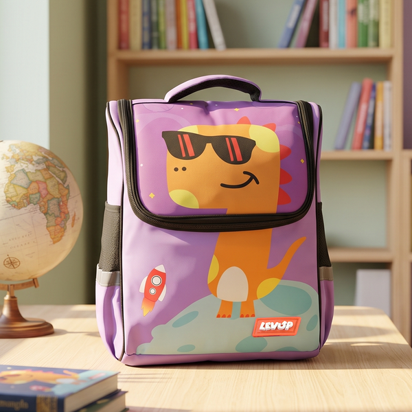 LEVUP 15" D Open Backpack/School Bag for Kids | Grade KG