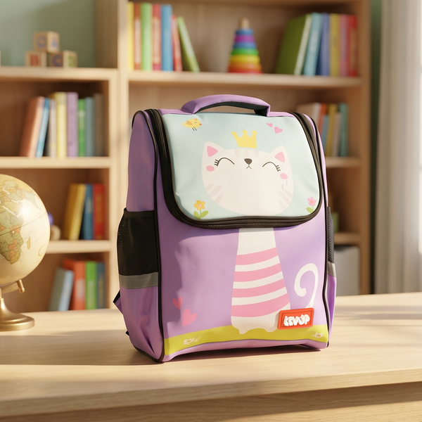 LEVUP 15" D Open Backpack/School Bag for Kids | Grade KG