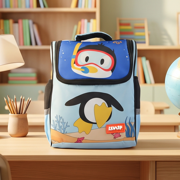 LEVUP 15" D Open Backpack/School Bag for Kids | Grade KG