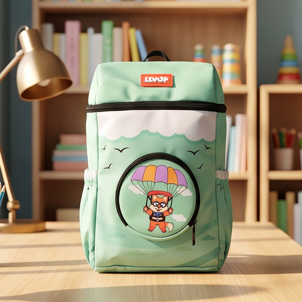 LEVUP 14" Top Open School Backpack for Kids | Grade KG