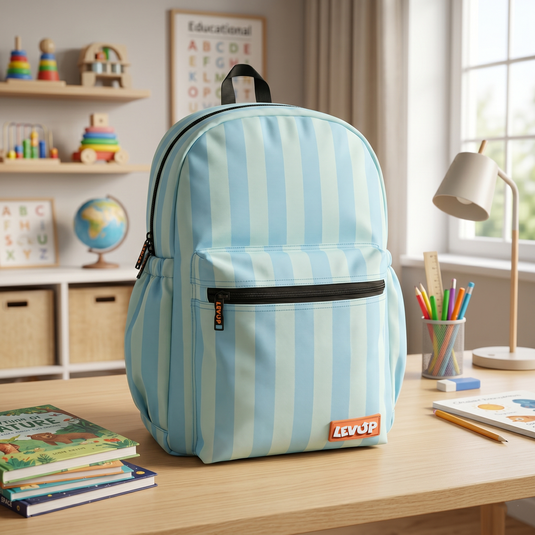 LEVUP 16" Stripes Backpack | Grade 1-4