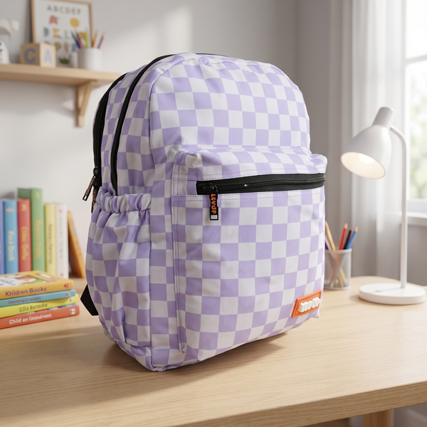 LEVUP 16" Checks Backpack | Grade 1-4