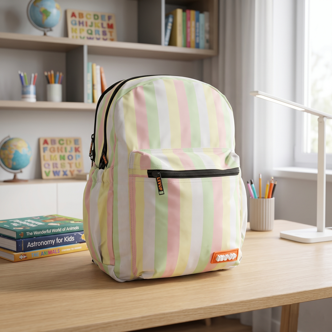 LEVUP 16" Stripes Backpack | Grade 1-4