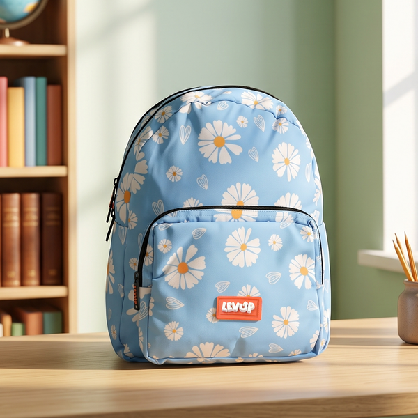 LEVUP 15" Floral School Backpack for Girls | Grade KG