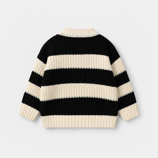 Infant Girls Acrylic Sweater - Adorable - Black & White