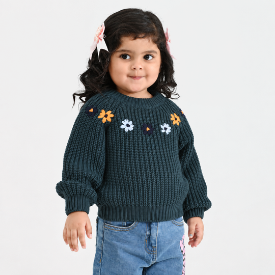 Infant Girls Acrylic Sweater
