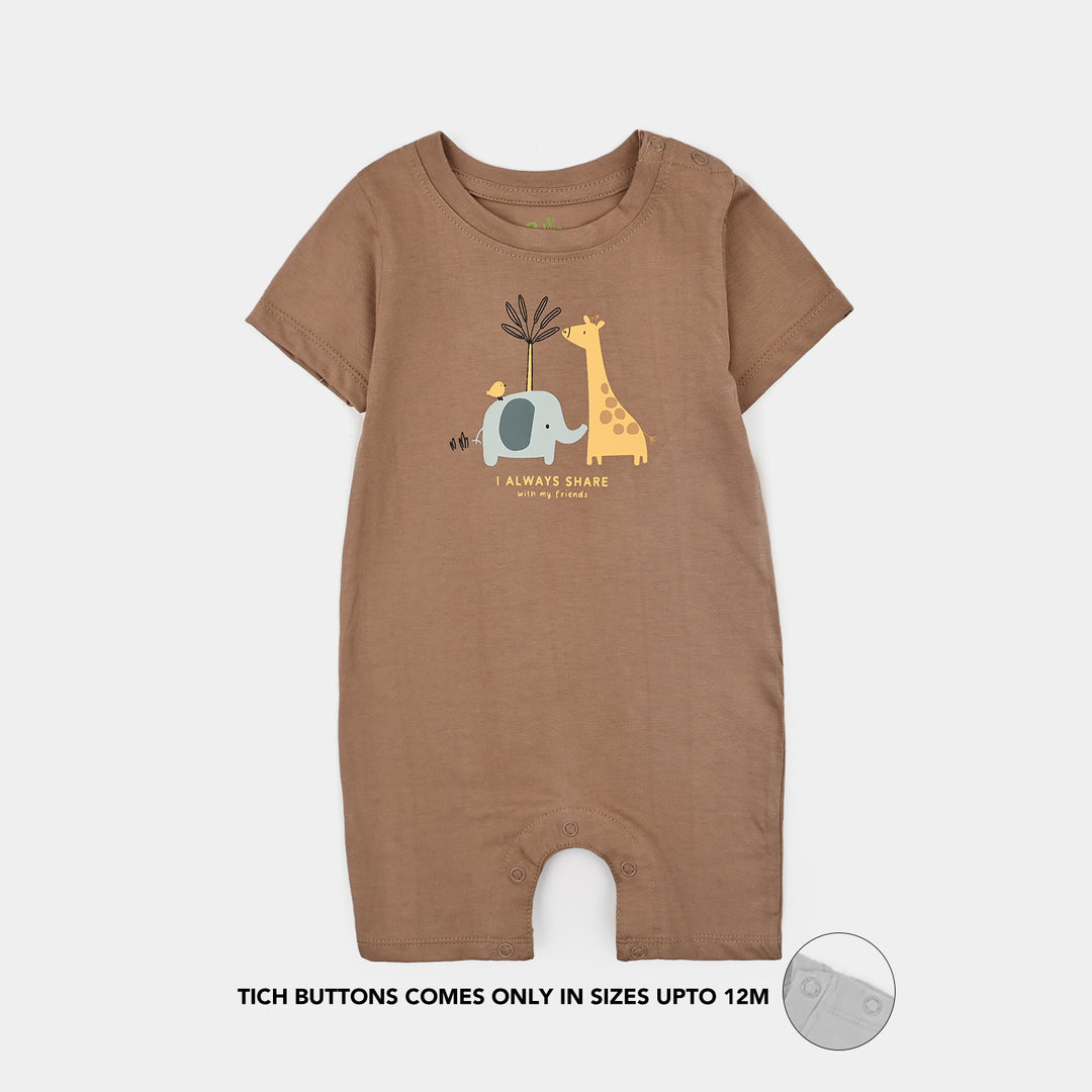 Infant Boys Cotton Jersey 2Piece Set JUNGLE BUDDIES-Brown