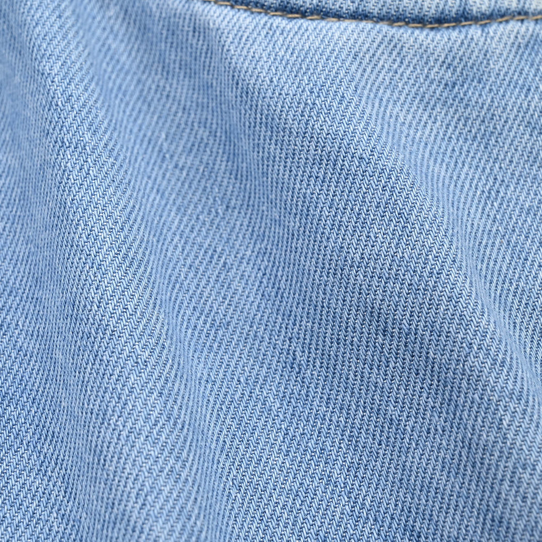 Girls Denim rigid Skirt Basic-L.Blue